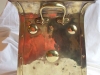 art nouveau brass coal box handle