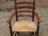One of a pair of 18 century ladder back chairs