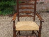 One of a pair of 18 century ladder back chairs
