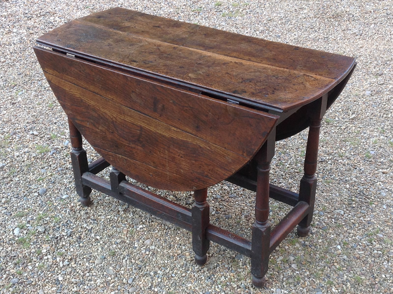 18th Century oak gate table - Kirstead Antique Restoration